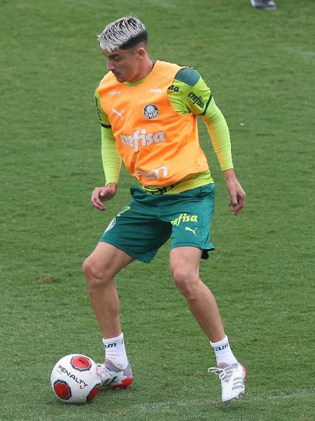 Piquerez, durante treino do Palmeiras na segunda-feira (31)  - Cesar Greco/ Palmeiras 