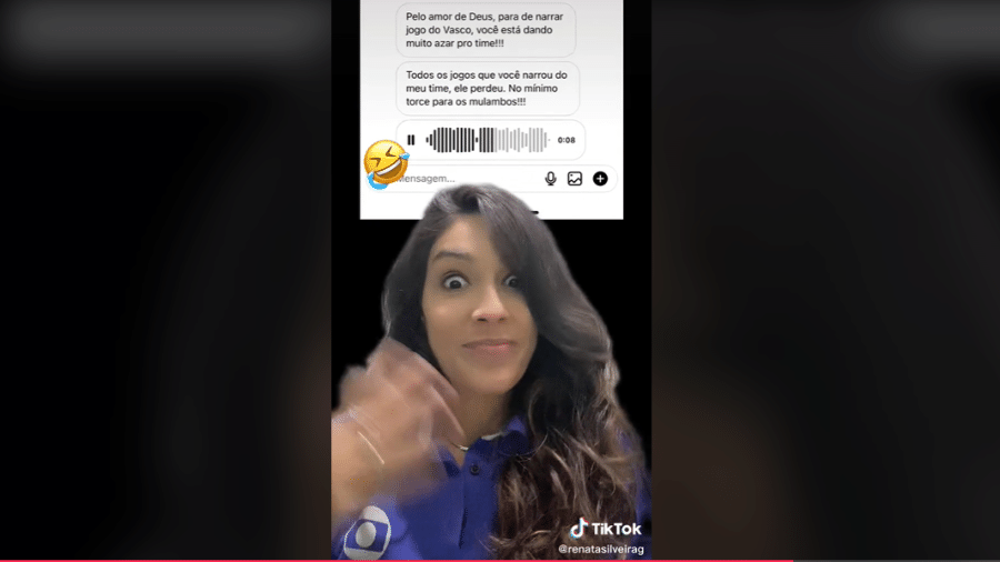 Renata Silveira ri de torcedor arrependido - Reprodução: Tiktok