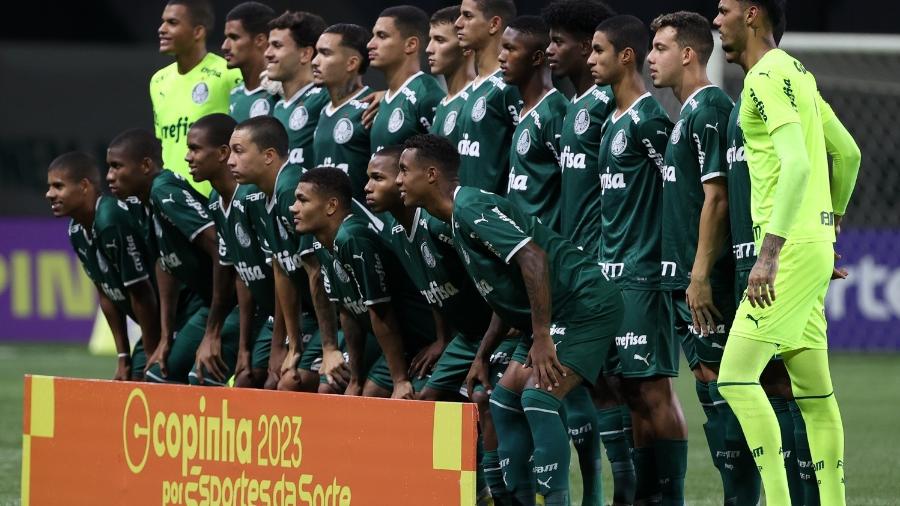 Jogadores do Palmeiras sub-20 antes de jogo da Copinha no Allianz Parque - Fabio Menotti