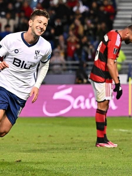 Luciano Vietto, do Al Hilal, comemora gol marcado na semifinal do Mundial, contra o Flamengo - Tullio Puglia/Getty