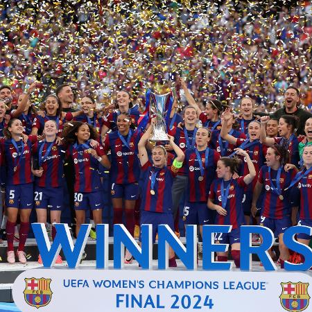 Barcelona bateu o Lyon e se sagrou campeão da Liga dos Campeões feminina - Pierre-Philippe MARCOU / AFP