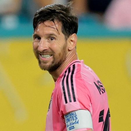 Messi durante jogo entre Inter Miami e Al Ahly no Mundial de Clubes - SAM NAVARRO/IMAGN IMAGES via Reuters