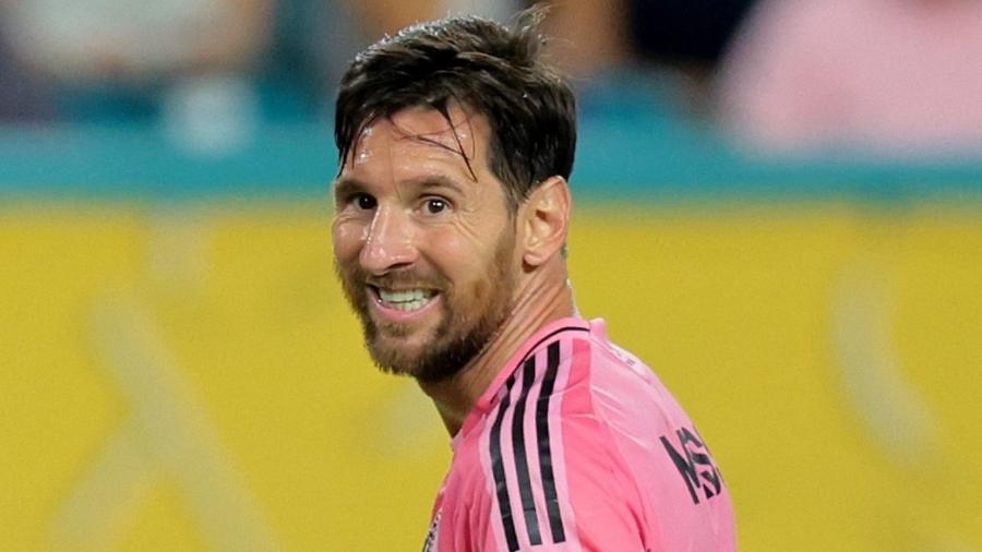 Messi durante jogo entre Inter Miami e Al Ahly no Mundial de Clubes - SAM NAVARRO/IMAGN IMAGES via Reuters