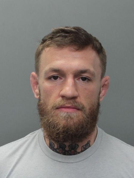 Conor McGregor foi preso nos Estados Unidos - divulgação/Miami Beach Police