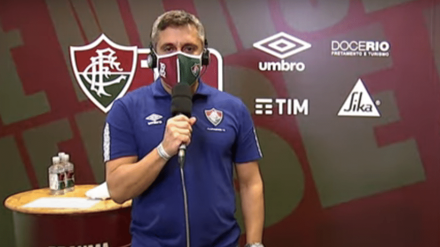 Anderson Cardoso, narrador da FluTV, gerou polêmica; Fluminense fará mudanças para final do Campeonato Carioca - Reprodução/YouTube