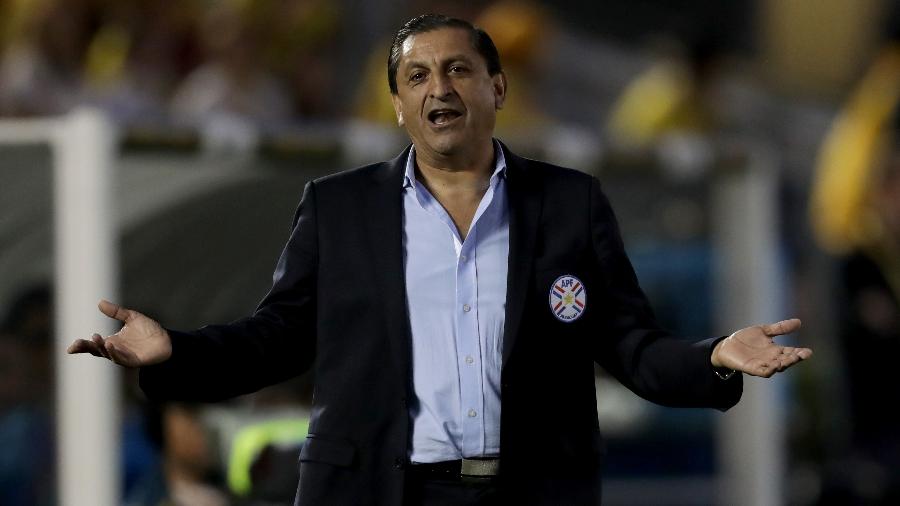 Técnico argentino Ramón Díaz no comando da seleção paraguaia - Sean M. Haffey/Getty Images