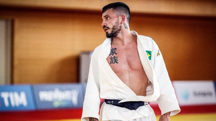 Daniel Cargnin, judoca brasileiro, derrota número 1 do mundo na categoria até 66 kg e vai à semifnal olímpica  - Gaspar Nóbrega/COB