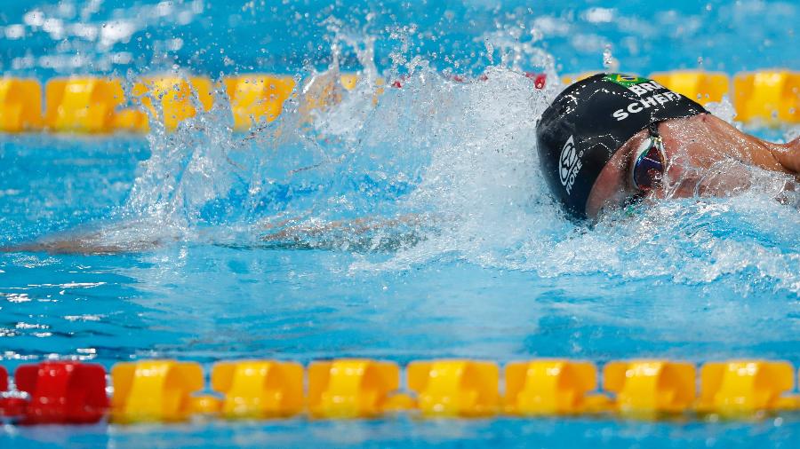 Fernando Scheffer nadou nos 200m depois de levar a medalha na prova individual - Satiro Sodré