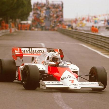 Das Modell MP4/2, das 1984 von McLaren verwendet wurde, schrieb in der Formel 1 Geschichte - Nachbau/Twitter - Nachbau/Twitter