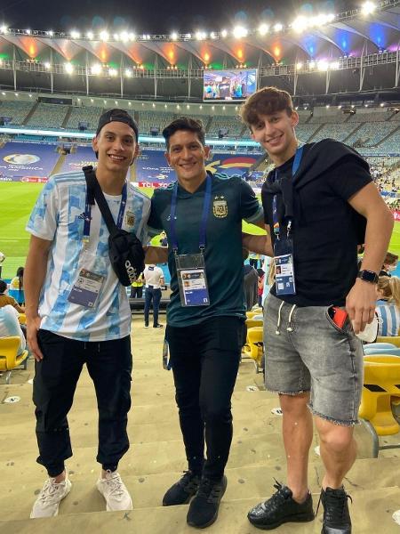 Cuando Serrapio (E), Cano (C) y Kalarsa (D) Argentina ganó la final de la Copa América - Crianza / Instagram - Crianza / Instagram