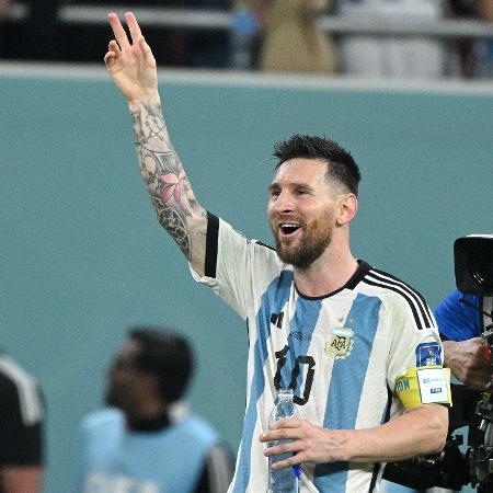 Lionel Messi em jogo da Argentina contra a Austrália pela Copa do Mundo do Qatar - Lionel Hahn/Getty Images