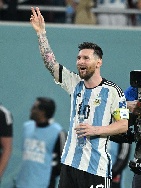 Lionel Messi em jogo da Argentina contra a Austrália pela Copa do Mundo do Qatar - Lionel Hahn/Getty Images