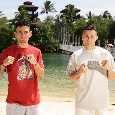 Max Holloway e Chan Sung Jung, o 'Zumbi Coreano', antes do UFC Singapura