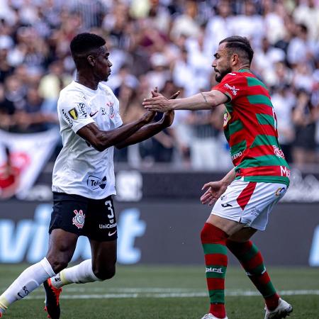 Félix Torres, do Corinthians, no jogo contra a Portuguesa, pelo Paulistão - Leonardo Lima/Agif