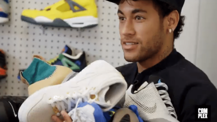 Neymar gasta R$ 70 mil comprando tênis em loja da Nike - Reprodução/As