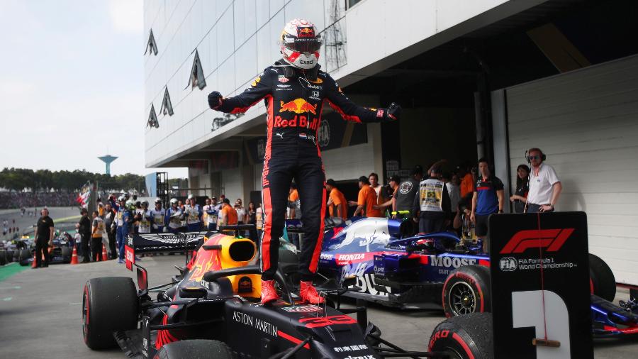 Max Verstappen comemora vitória no Grande Prêmio do Brasil de 2019 - Ricardo Moraes/Reuters