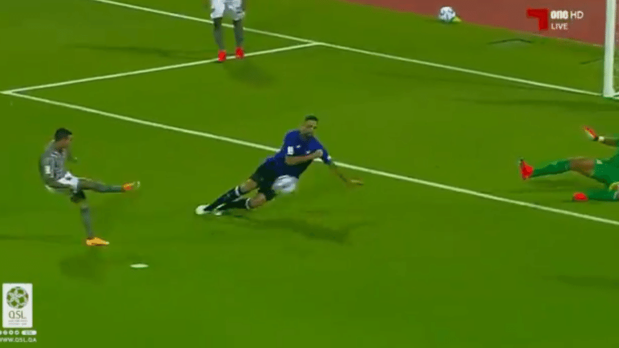 Dudu marca seu primeiro gol no Qatar - Reprodução/Twitter