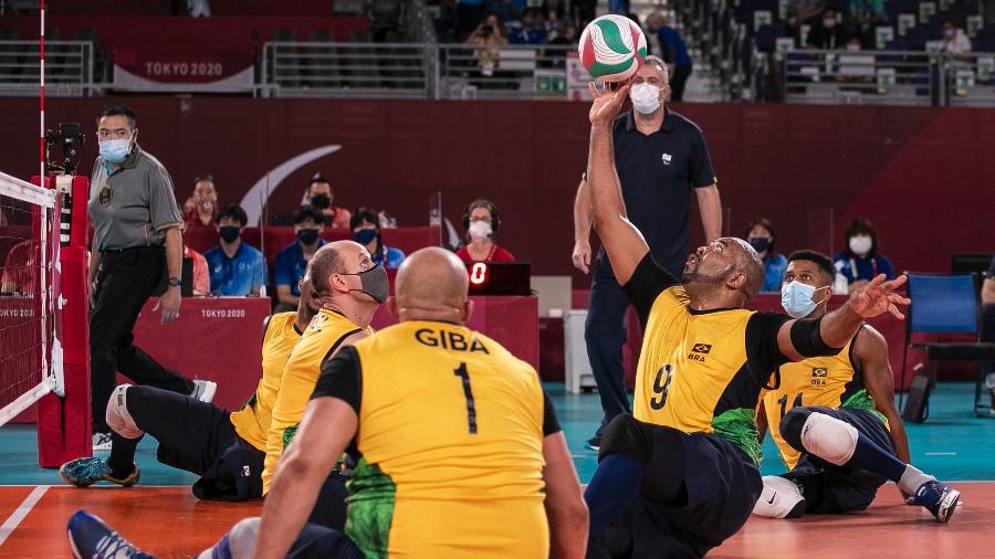 Seleção brasileira masculina de vôlei sentado ficou sem medalha nas Paralimpíadas 2020 - Ale Cabral/CPB