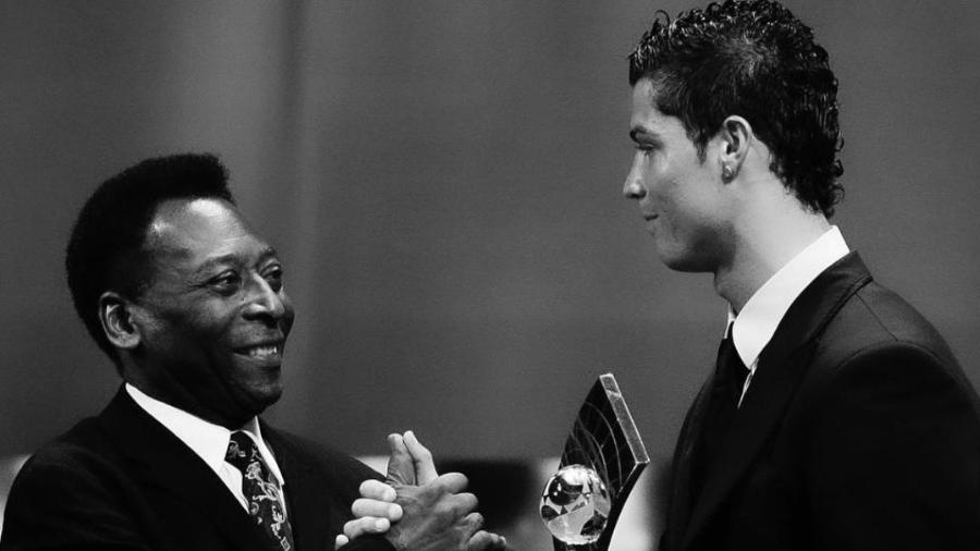 Cristiano Ronaldo compartilhou foto com Pelé - Reprodução/Instagram