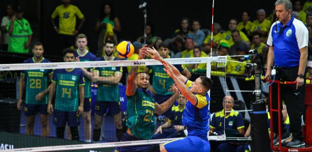 How was the match between Brazil and Ukraine in the men’s pre-Olympic competitions?