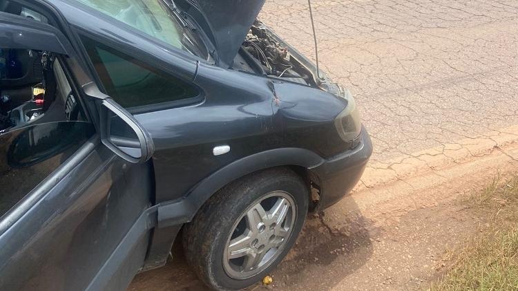 Carro quebrado no trajeto entre São Paulo e Minas Gerais