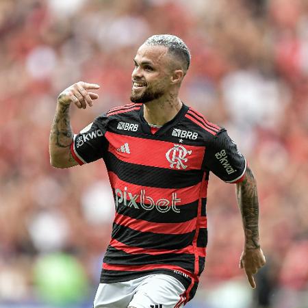 Michael comemora gol marcado pelo Flamengo contra o Juventude pelo Brasileirão - Thiago Ribeiro/AGIF