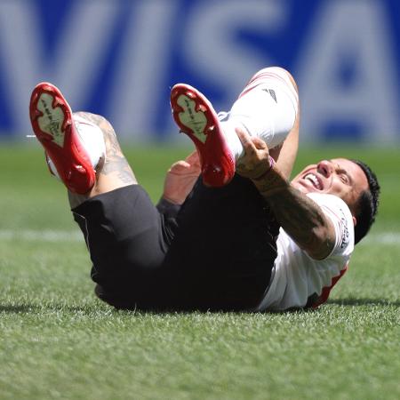 Driussi se machucou ao marcar em River Plate x Urawa Reds, jogo do Mundial Driussi se machucou ao marcar em River Plate x Urawa Reds, jogo do Mundial