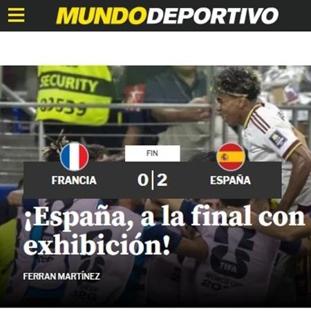 Mundo Deportivo vibra com classificação da Espanha à final da Copa