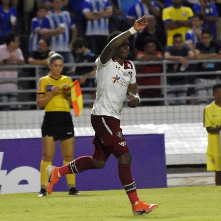 Yony González comemora o gol da vitória sobre o CSA - Maílson Santana/Fluminense FC