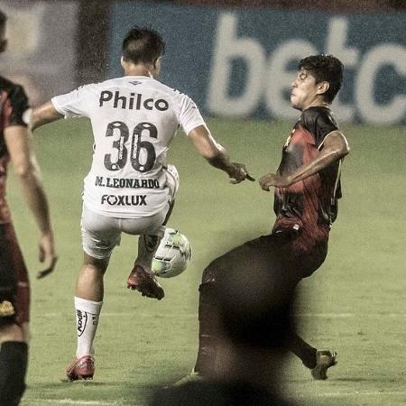 Marcos Leonardo em ação pelo Santos contra o Sport - Reprodução/Instagram