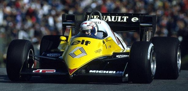 Alain Prost na Renault em 1983: título seria francês