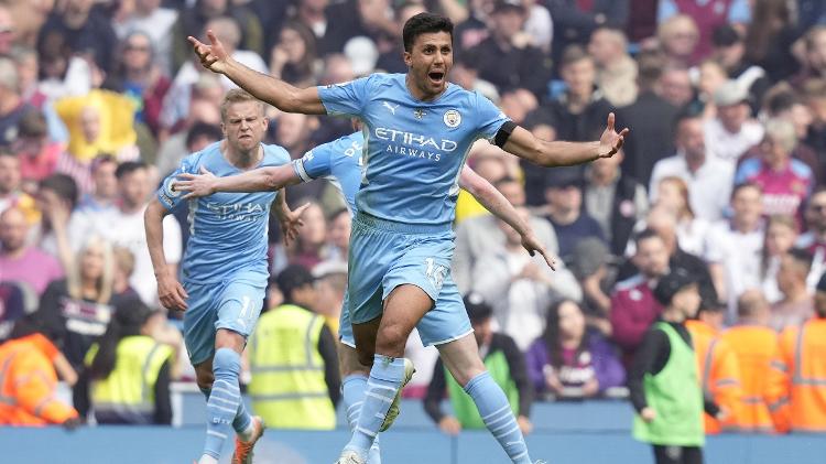 Rodri marcou o gol de empate para o City - ANDREW YATES/EFE - ANDREW YATES/EFE