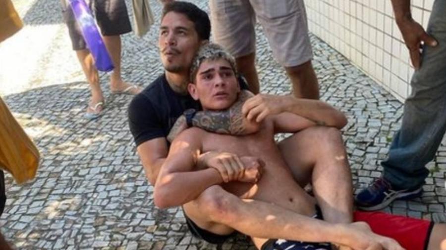 Felipe Cabocão imobiliza homem no Rio de Janeiro - Reprodução/Instagram