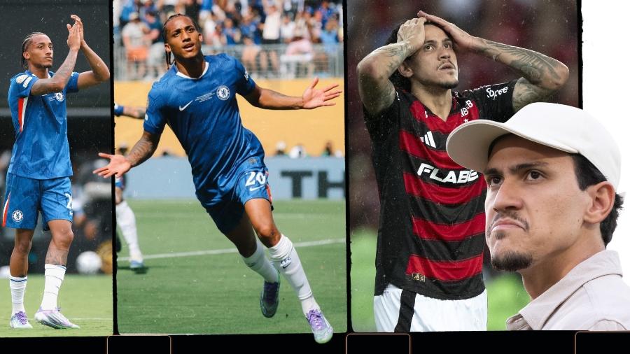 João Pedro, do Chelsea, e Pedro, do Flamengo João Pedro, do Chelsea, e Pedro, do Flamengo