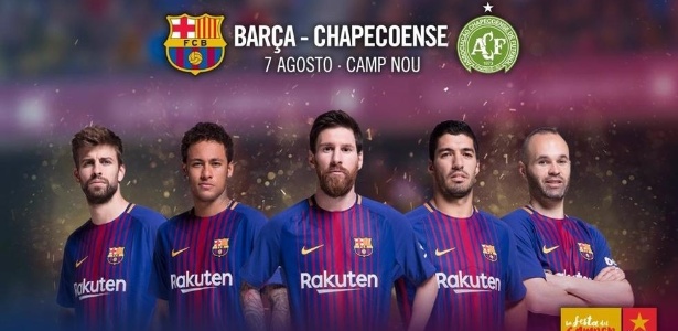 Imagem de promoção do Troféu Joan Gamper divulgada pelo Barcelona - Divulgação