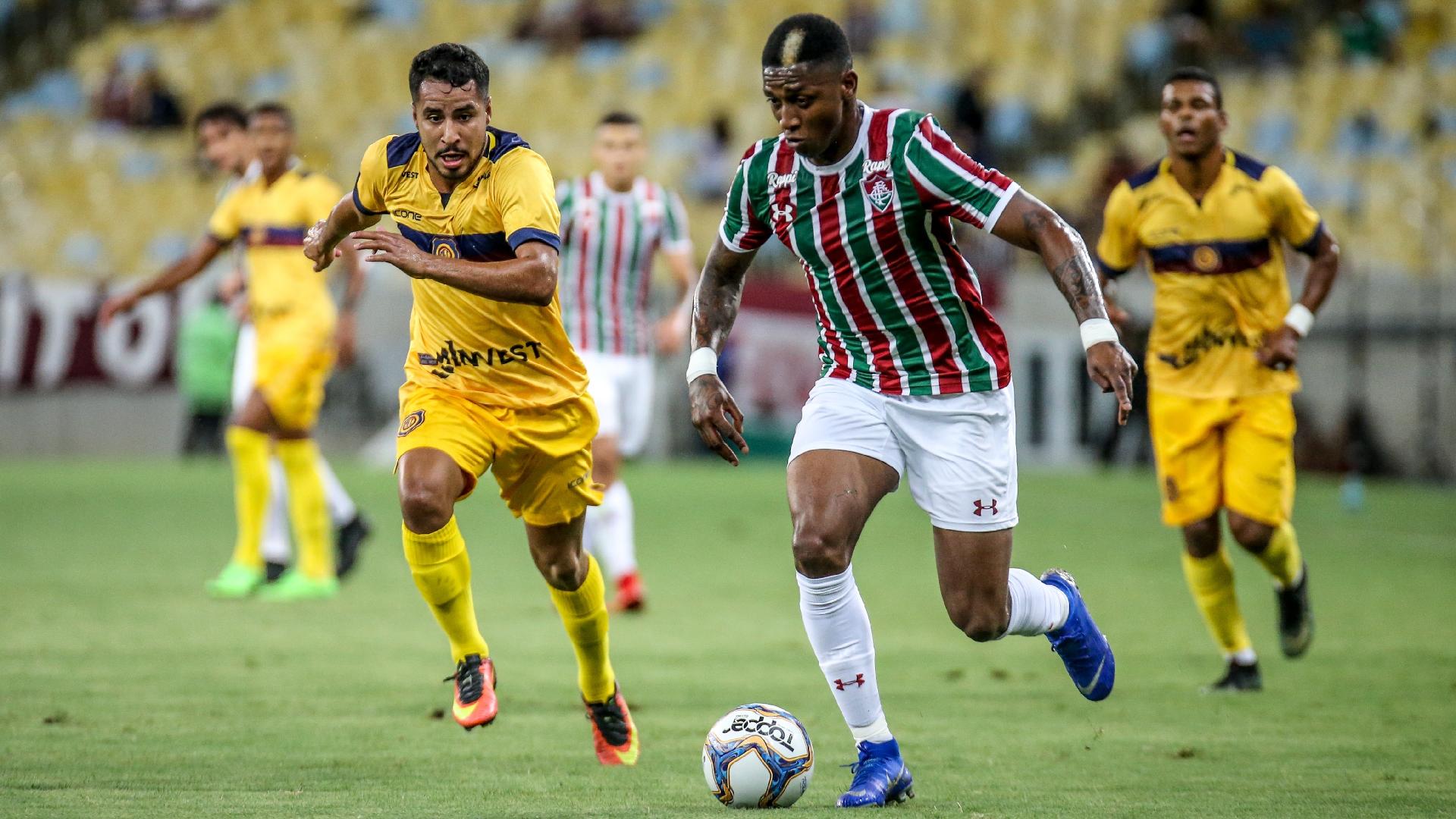 Yony, durante partida entre Fluminense e Madureira