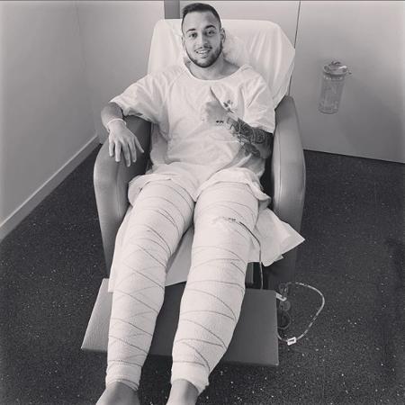 Maycon posta foto após cirurgia no joelho - Reprodução/Instagram