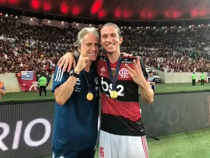 Flamengo: Filipe Luís é discípulo de Jorge Jesus. PVC explica