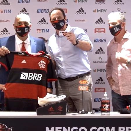 Rogério Ceni foi apresentado no Flamengo - Reprodução