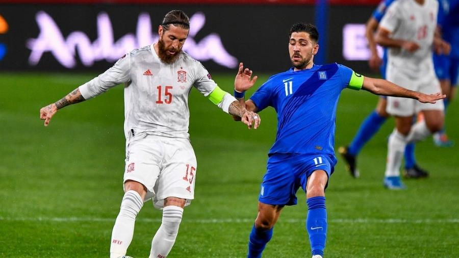 Espanha e Grécia se enfrentam pelas Eliminatórias Europeias para a Copa do Mundo do Qatar - Pablo Morano/BSR Agency/Getty Images