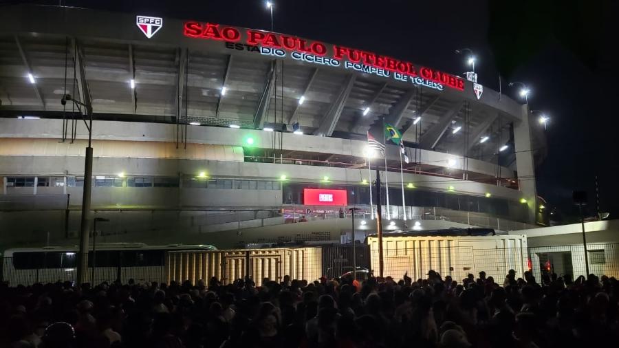 Estádio do Morumbi antes do clássico São Paulo x Palmeiras, pelo Paulistão - Matheus Godoy/UOL