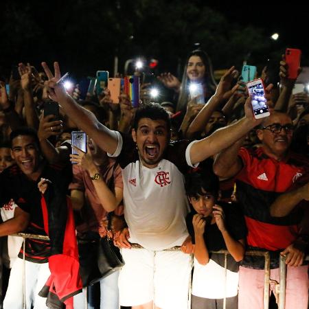 Festa na chegada do Flamengo a Teresina em 2022: maior torcida do nordeste é do clube carioca