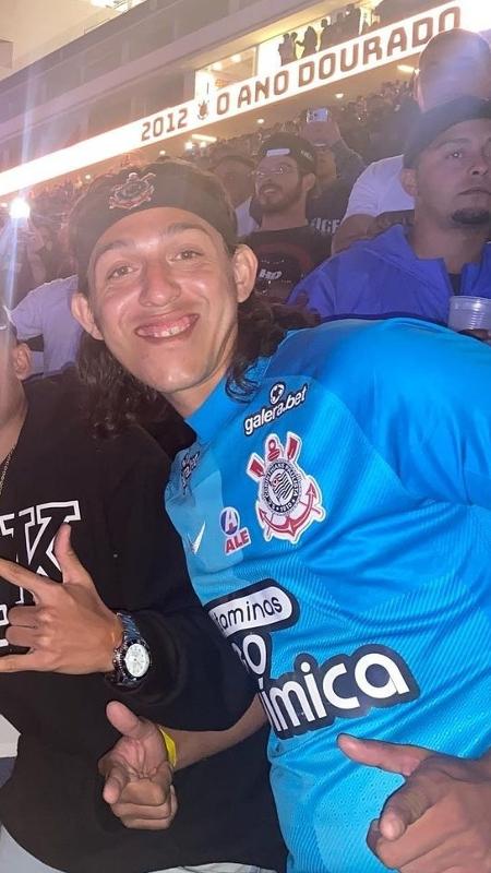Cássio's look-alike at Neo Química Arena during Corinthians' 112th birthday party - Personal Archive - Personal Archive