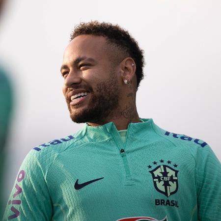 Neymar durante treino da seleção brasileira em Turim - Lucas Figueiredo/CBF