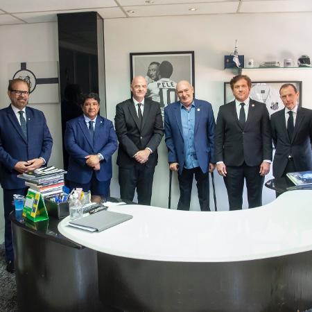 Andres Rueda, do Santos, se reúne com presidentes da Fifa, Conmebol e CBF - Ivan Storti/Santos FC