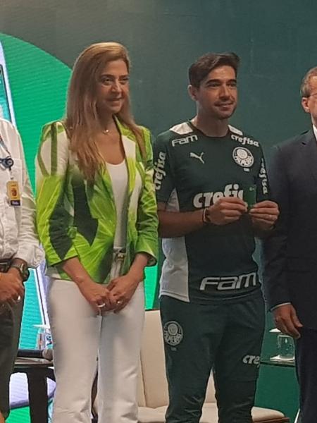 Com Abel Ferreira no evento, o Palmeiras lançou a conta digital Palmeiras Pay - Flavio Latif/UOL