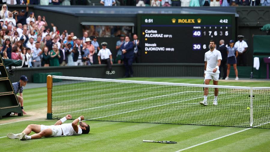 Final entre Alcaraz e Djokovic em Wimbledon está completa no YouTube