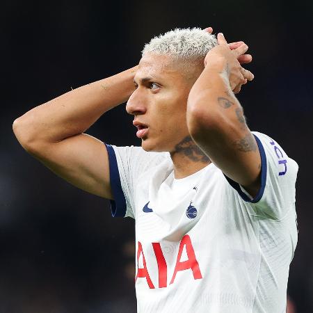 Richarlison, atacante do Tottenham, em partida pelo Campeonato Inglês