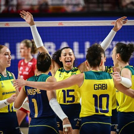 Seleção brasileira de vôlei está nas semifinais da Liga das Nações