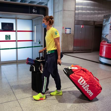 A tenista Bia Haddad Maia chegou a Paris para os Jogos Olímpicos desfalcada de uma mala